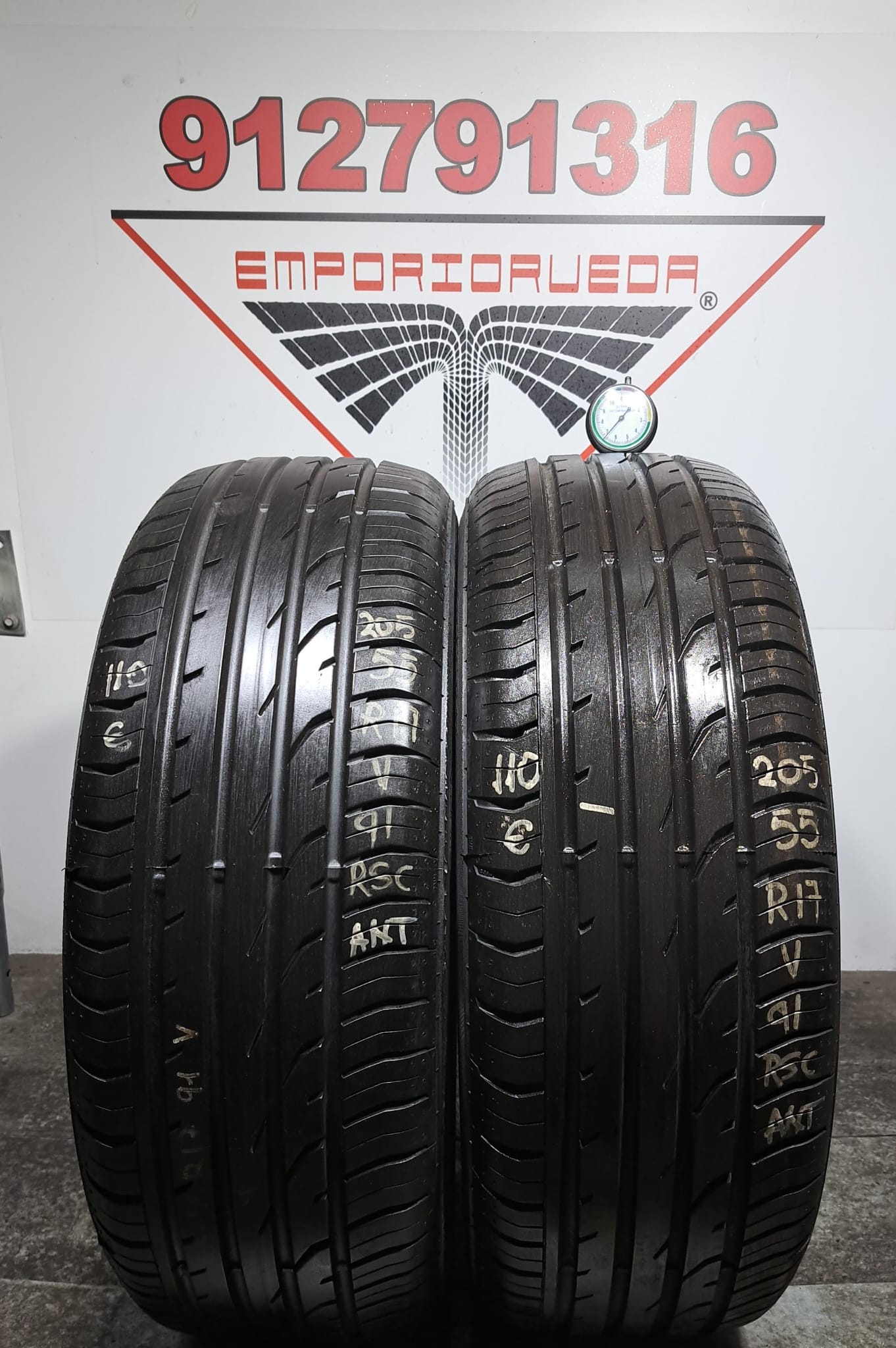 CONTINENTAL CONTIPREMIUMCONTACT 2 USADO RSC 205/55 R17 91 V